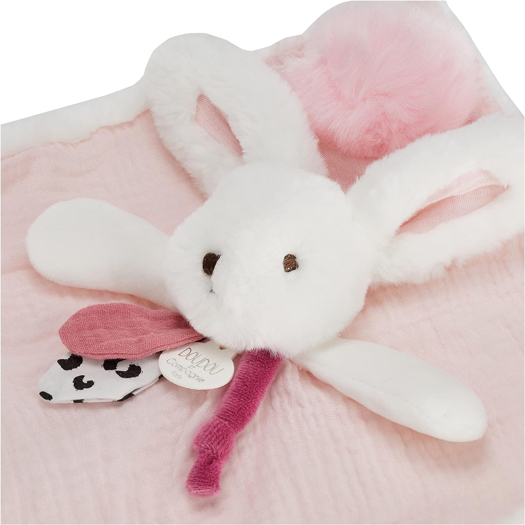 Doudou et Compagnie (DOUDX) Happy WILD - schmusetuch Baby Rosa, Baby Rosa