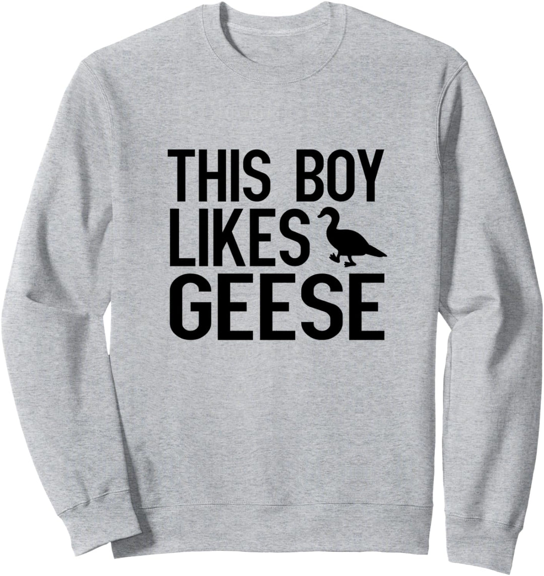 Junge mag Gänse Natur Vogel Niedliche Gans Sweatshirt
