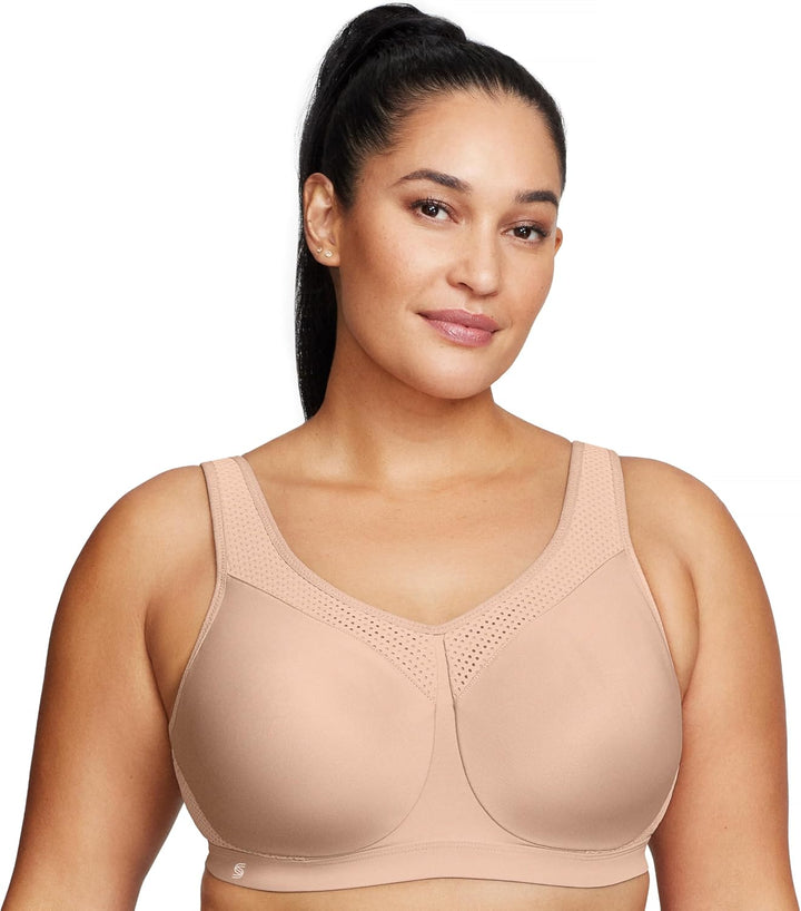 Glamorise Wonderwire 9066 Damen-Sport-BH, Übergrösse, hohe Belastung, mit Bügel 70G Haut, 70G Haut