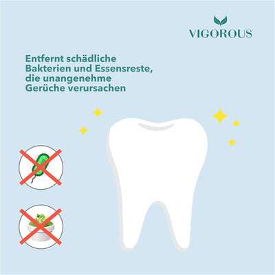 VIGOROUS® 150 Stk. nachhaltige Zahnseide Sticks - Zahnsticks für Zahnreinigung - vegane Zahnseidenha