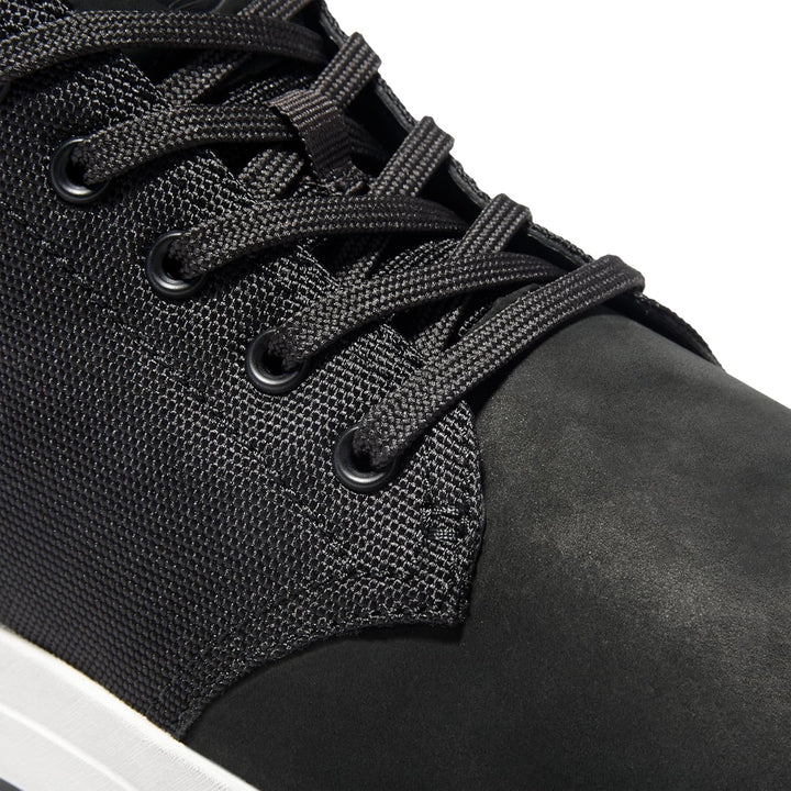 Timberland Herren Davis Square F/L Chukka Trainers and Sneakers Shoes 40 EU Schwarz Black Nubuck, 40