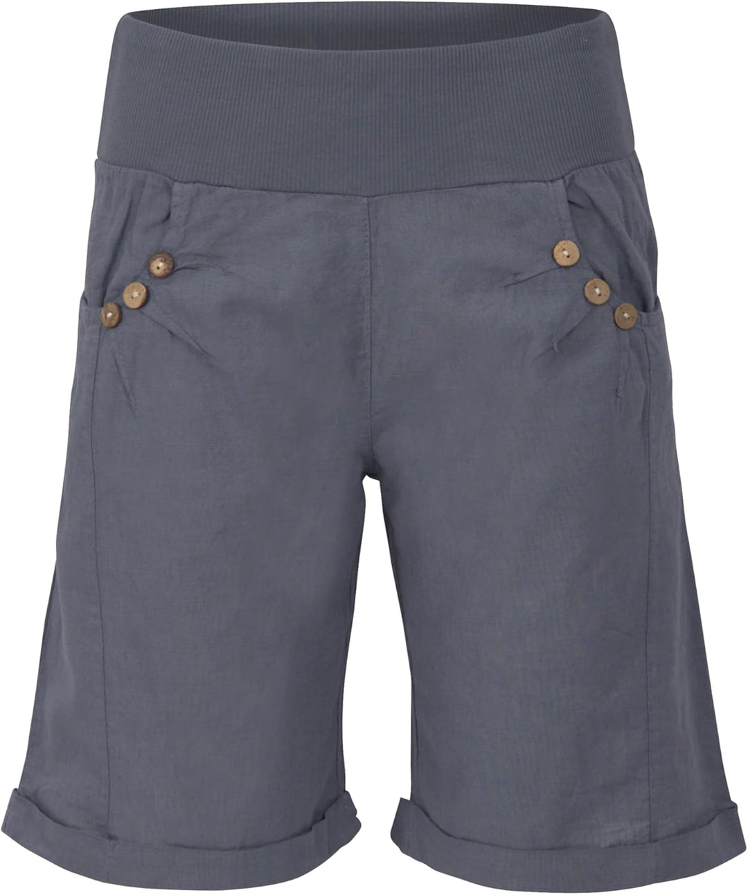 Malito Damen Bermuda aus Leinen | Shorts für den Strand | lässige Kurze Hose | Pants - Hotpants 8024
