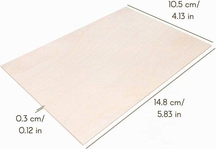 Creative Deco 60 x A6 Sperrholzplatte 3mm | 148 x 105 (+/- 0,5) mm | Birkensperrholz Dünne Holz-Zusc