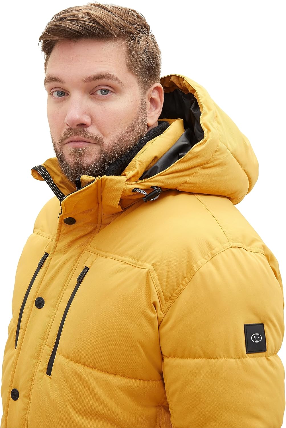 TOM TAILOR Herren Winterjacke mit Abnehmbarer Kapuze 5XL 10533 - Golden Fall, 5XL 10533 - Golden Fal