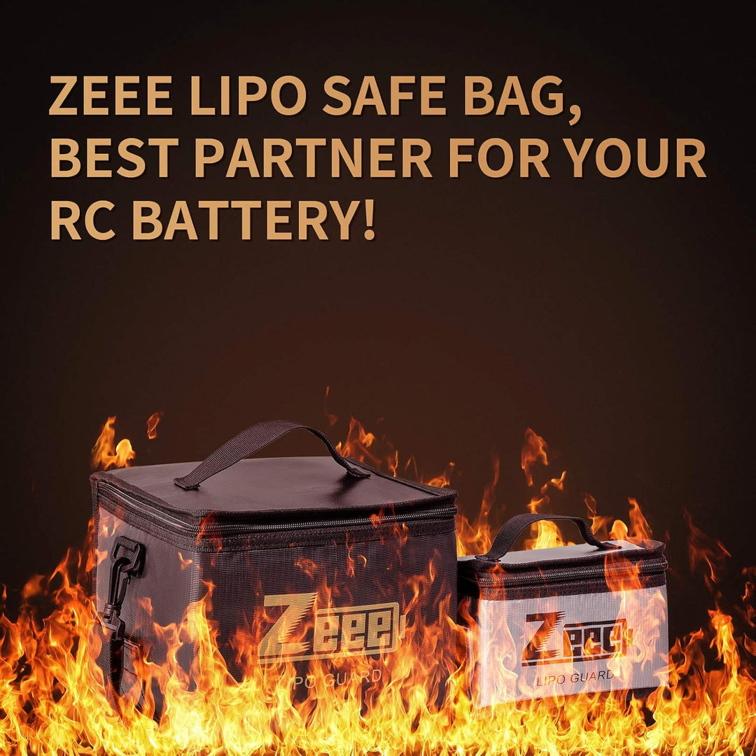 Zeee Lipo Safe Bag, feuerfeste und explosionsgeschützte Tasche, grosse Kapazität, Lipo-Akku-Aufbewah
