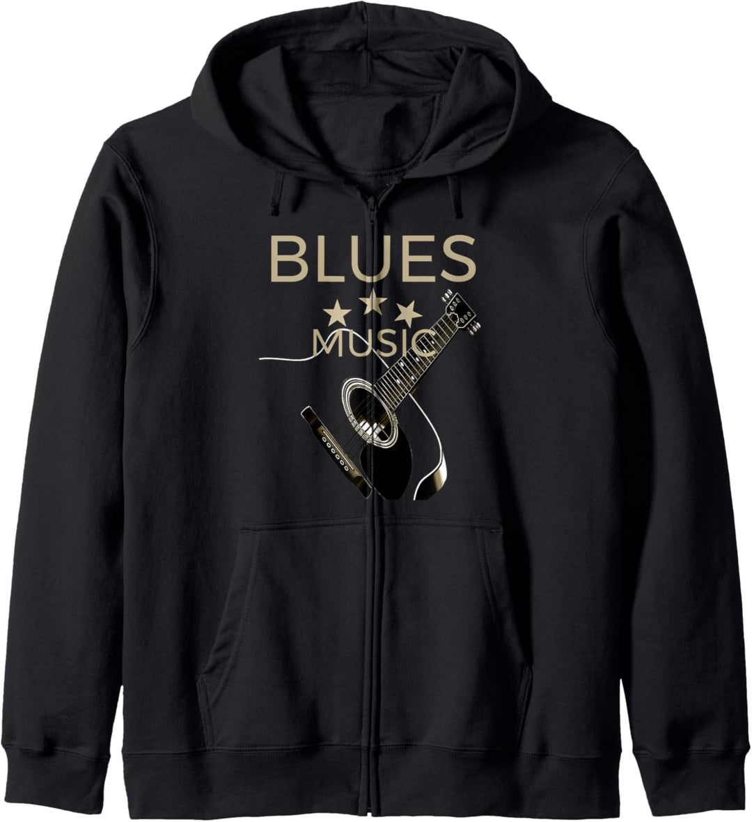 Blues Music Musiker Gitarren Kapuzenjacke