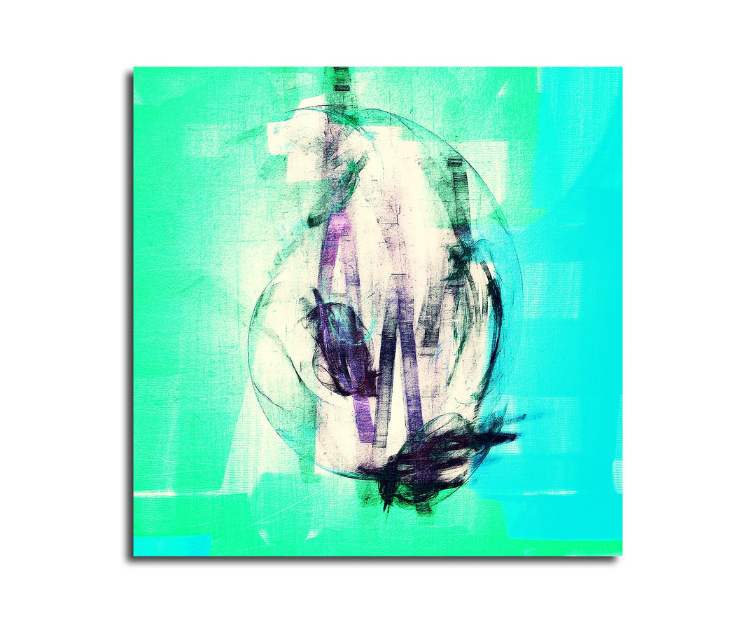 Paul Sinus Art Modernes Wandbild Abstrakt037_60x60cm Abstrakte Kunst Kunstdruck auf Leinwand Zeitlos