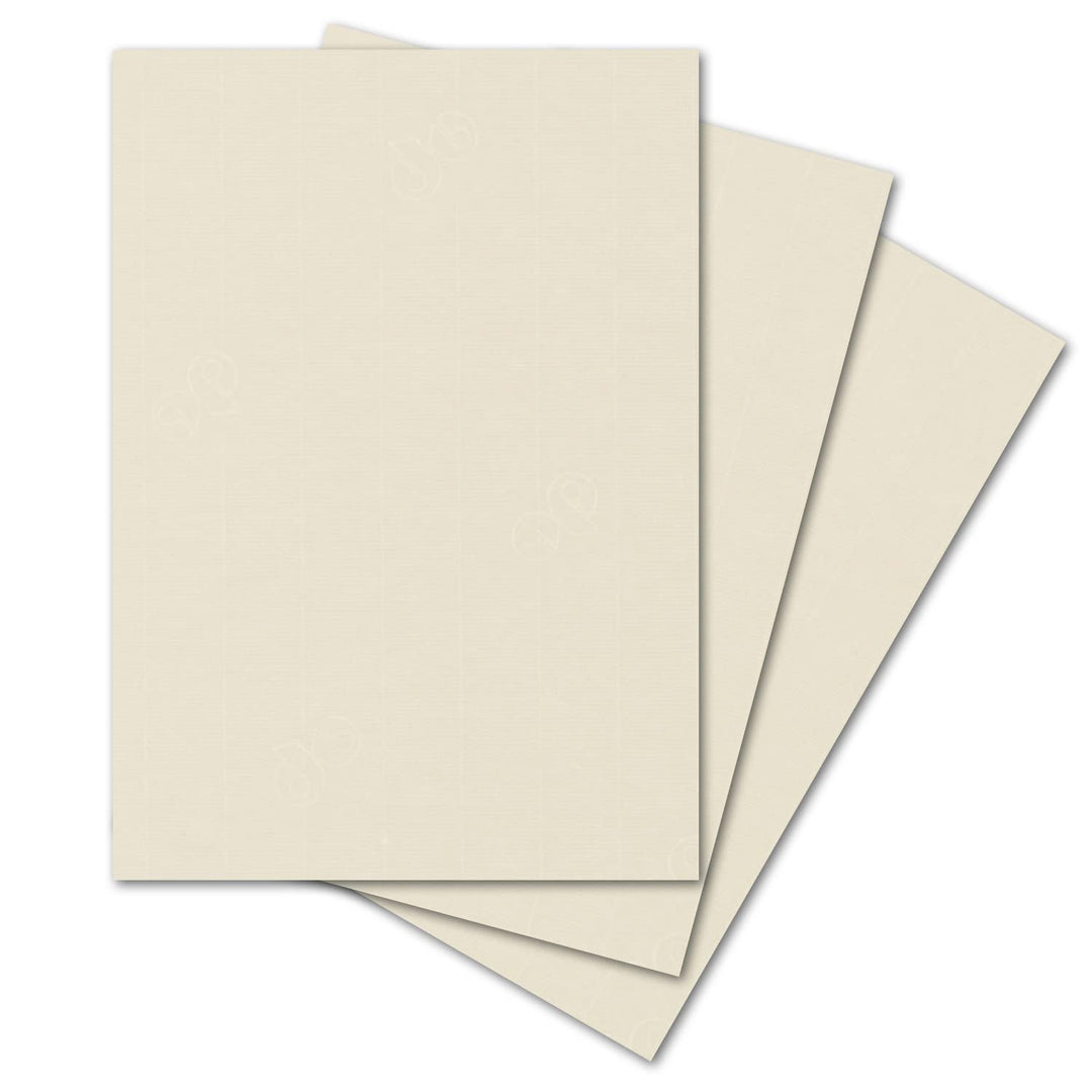 ARTOZ 50x Bastelpapier Bastelkarton - Chamois - DIN A4 297 x 210 mm - Edle Egoutteur-Rippung - Hochw