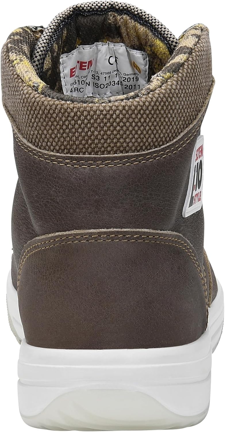 ELTEN Sicherheitsschuhe EMOTION ESD S3, Damen und Herren, Leder, Stahlkappe, leicht, sportlich, Brau