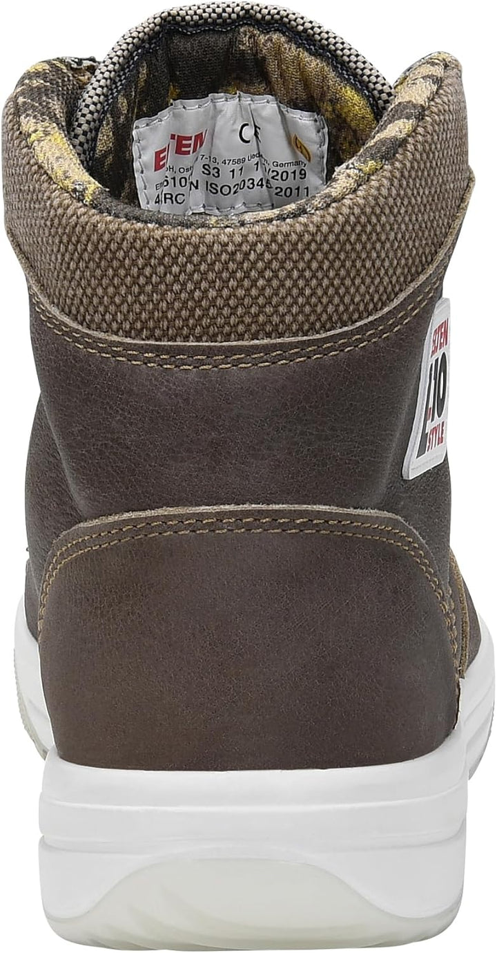 ELTEN Sicherheitsschuhe EMOTION ESD S3, Damen und Herren, Leder, Stahlkappe, leicht, sportlich, Brau