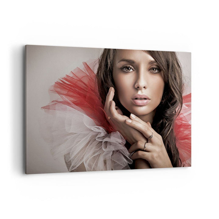 Bilder auf Leinwand 100x70cm Leinwandbild Schönheit kleid mode modell Gross Wanddeko Bild Schlafzimm