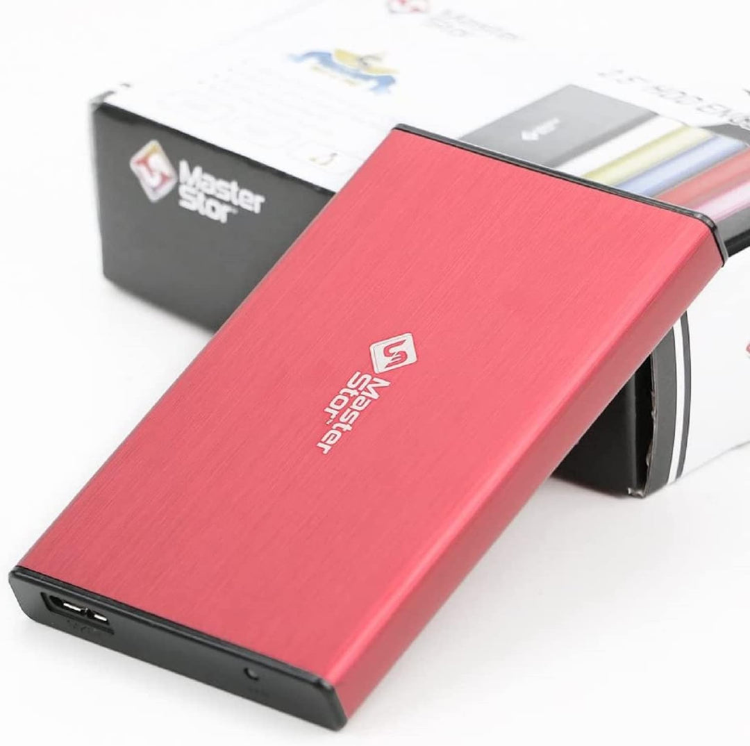 MasterStorb Externe Festplatte, USB 3.0, superschnelle 2,5-Zoll-SATA-Laptop-Festplatte, tragbar – er