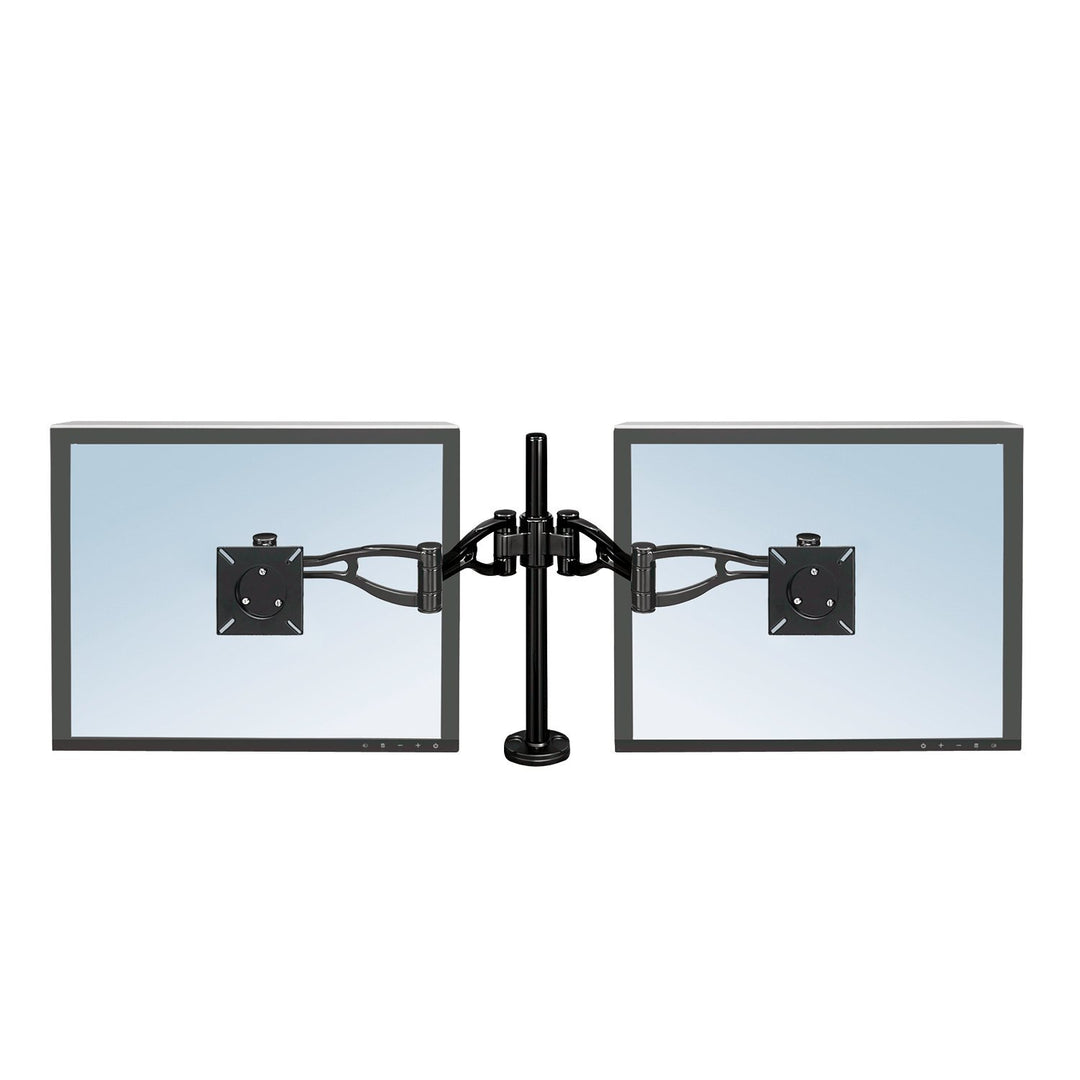 Fellowes Monitorarm Vista für 2 Bildschirme - Befestigung mit Klemme / Kabeldurchlass - flexibel ver