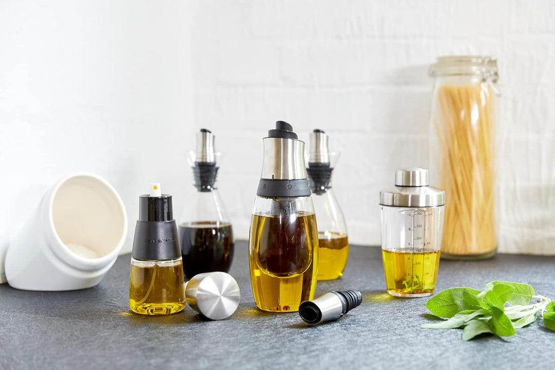 Cole & Mason H103699 Epping Ölsprüher, 200ml, Sprühflasche für Öl, Ölspray für die Küche, öl Sprüher