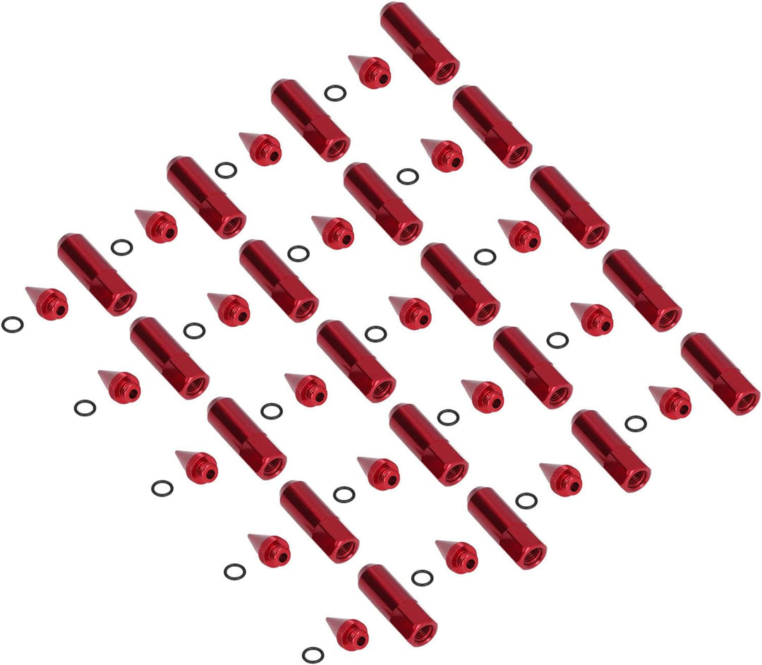 Spike Lug Nuts, 20 Stück Universal M12x1.5 Racing Wheels Felgen Radmuttern 90-mm-Spitzmuttern aus Al