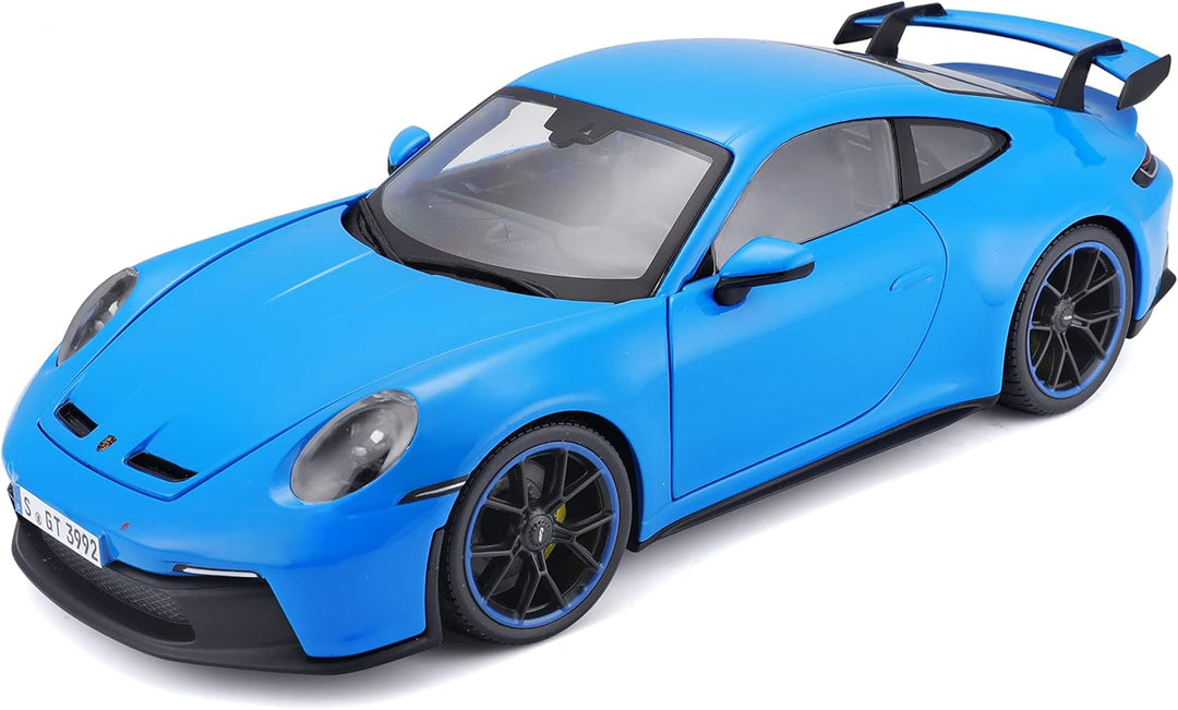 Maisto Porsche 911 GT3 (2022): Modellauto im Massstab 1:18, Türen, Kofferraum und Motorhaube bewegli