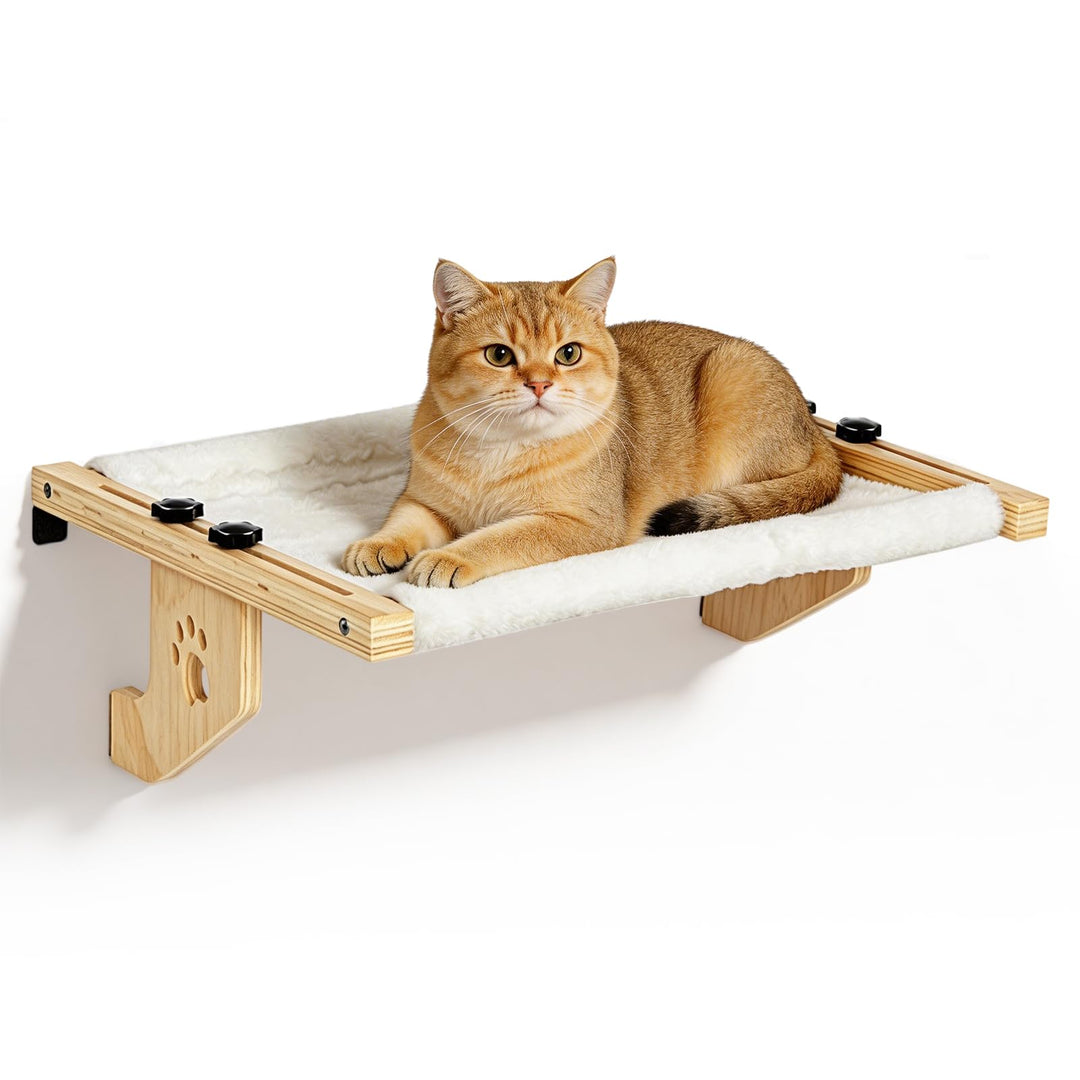 Heizungsliege Hängende Katzenhängematte, Katzen Fensterliege Holz Katzenbett Hängen Balkon Katzenbet