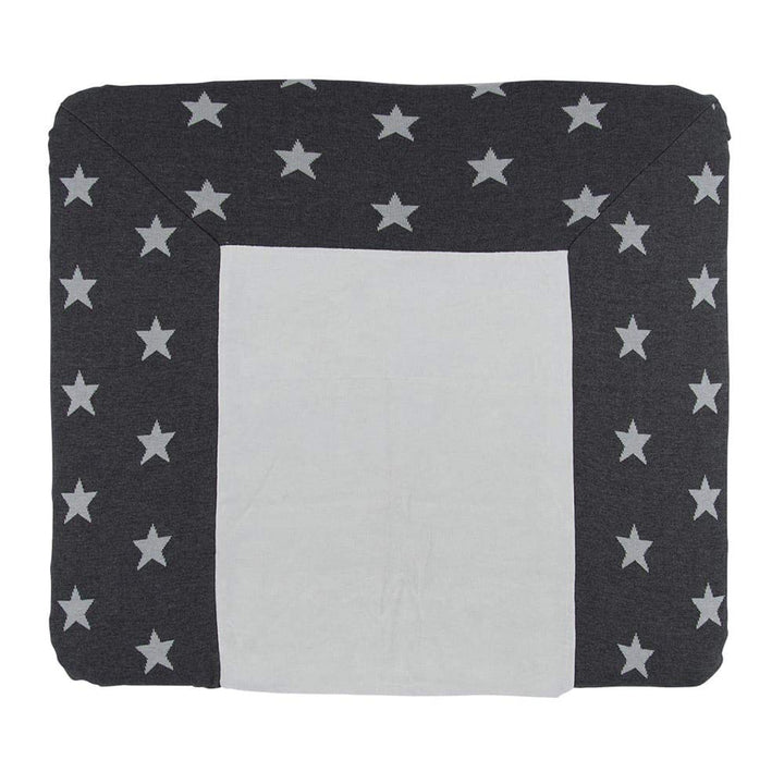 BO Baby's Only - Wickelauflagenbezug Star - Anthrazit/Grau - 75x85 cm, Anthrazit/Grau