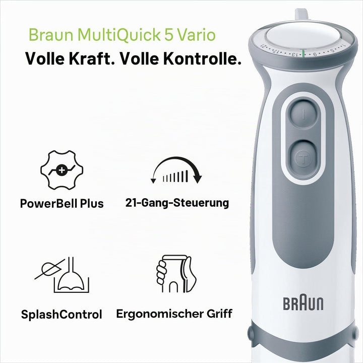 Motorgruppe für Braun Multiquick und Minipimer MR 6500, Weiss / Grau