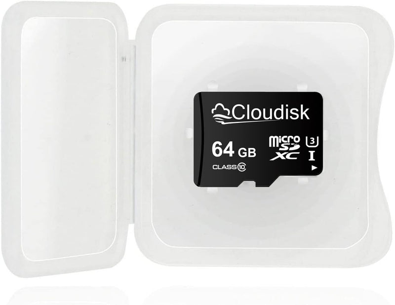Cloudisk 5er-Pack Micro SD-Karte mit MicroSD Adapter Card Reader-Speicherkarte (64GB), 64GB