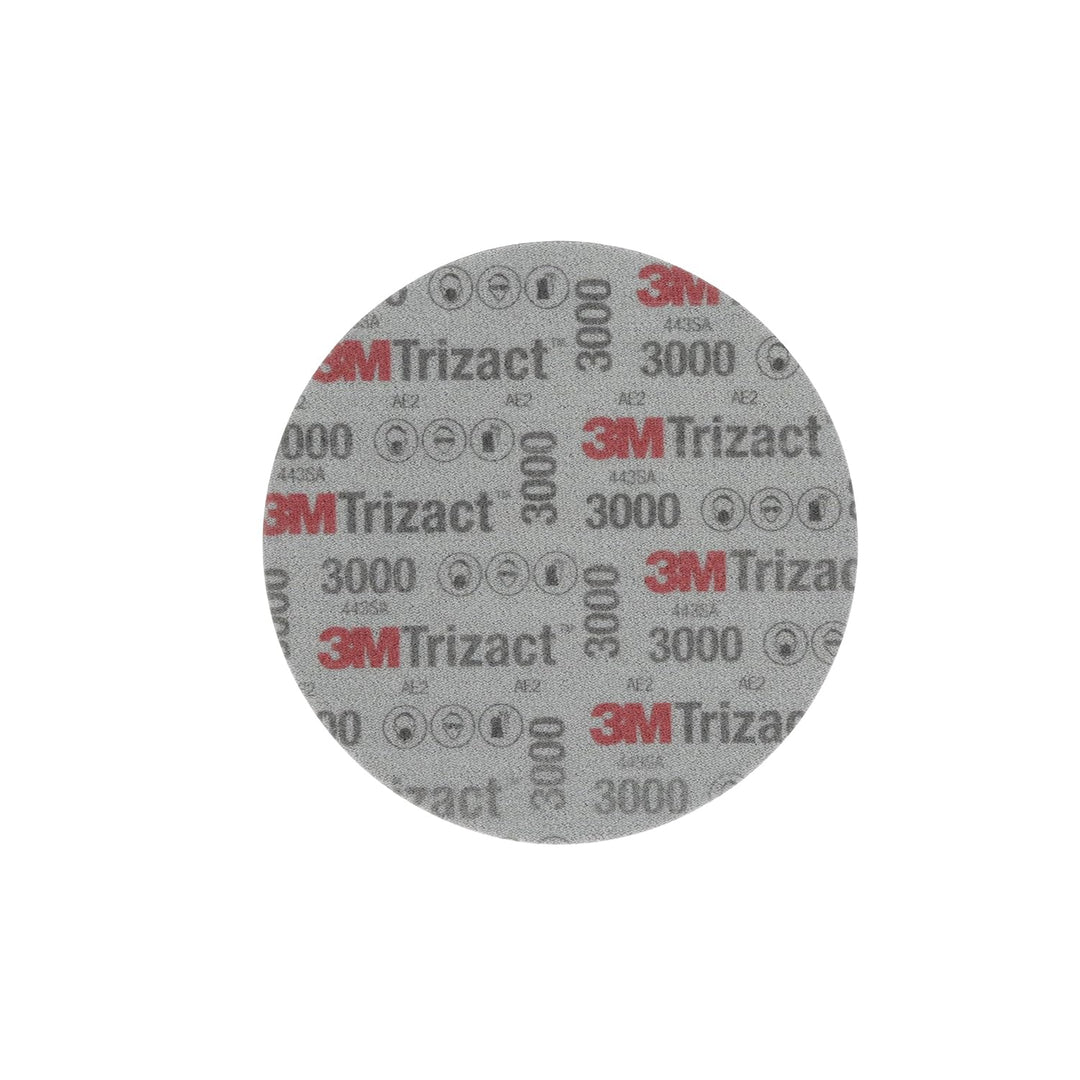 Hookit 3M Trizact Schaumstoffscheibe, 02087, 7,6 cm, P3000, 15 Scheiben pro Karton, 3
