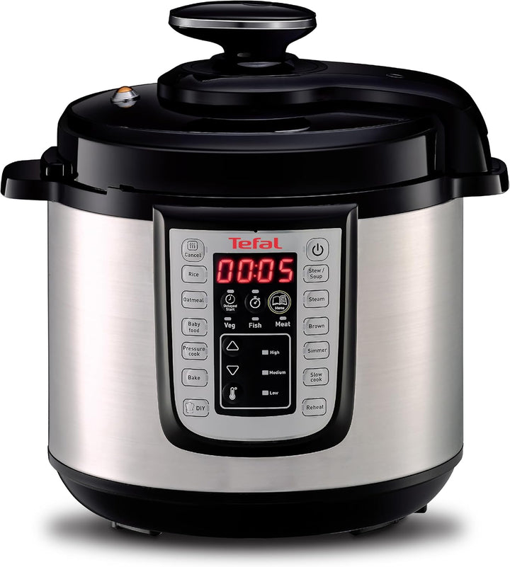 Tefal Fast & Delicious Multikocher, elektrischer Schnellkochtopf, 25 automatische Programme, grosses