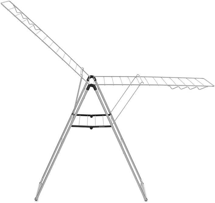 Brabantia HangOn Wäscheständer, Metallic Grey, 25 m 25 m without Rod Metallic Grey, 25 m without Rod
