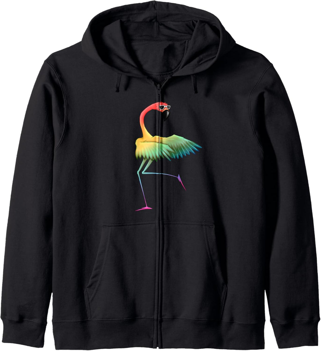 LGBT Gay Pride Floss Tanzender Rainbow Flamingo Kapuzenjacke