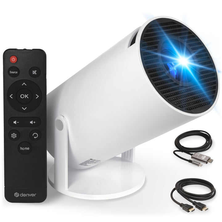 Denver PR-2500 LED-Projektor – 2500 Lumen - Full HD Unterstützung - HDMI/USB/VGA - Lautsprecher - Fe