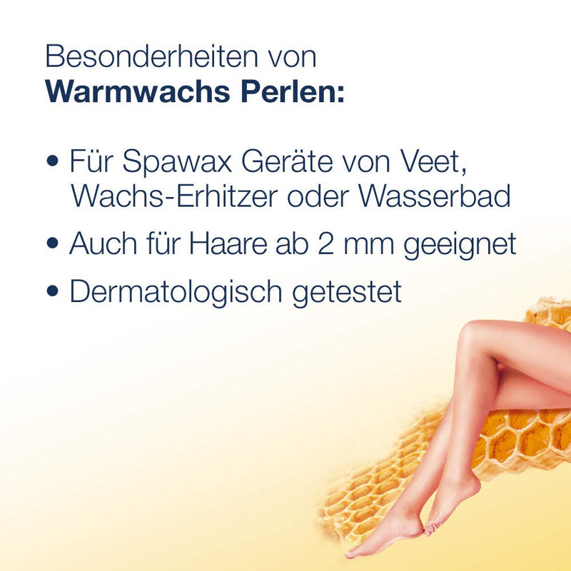 Warmwachsperlen 6er Pack mit Bienenwachs für die Anwendung im Wachserhitzer oder Wasserbad für langa