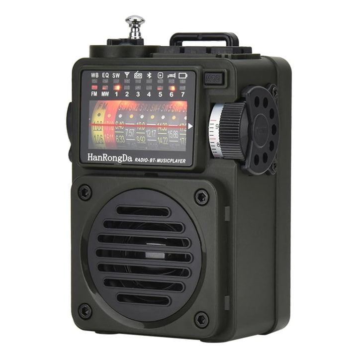 DollaTek HRD-700 Taschen Retro Mini Radio mit 10 Bändern Bluetooth Digitaler wiederaufladbarer Musik