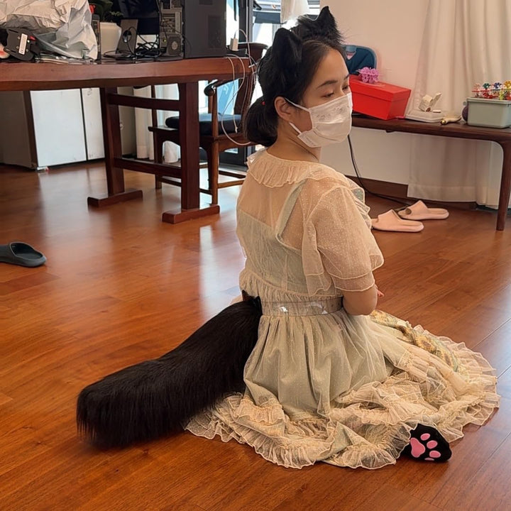 Elektrischer Schwanz, motorisierter Schwanz, beweglicher Kunstschwanz für Cosplay und Paty, flauschi