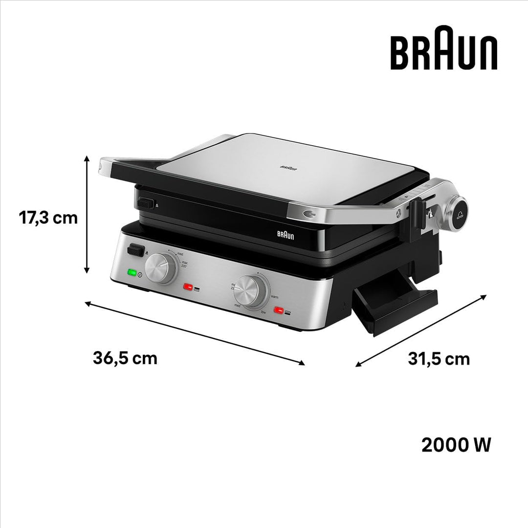 Sandwichmaker Braun CG7020 Stahl 2000 W