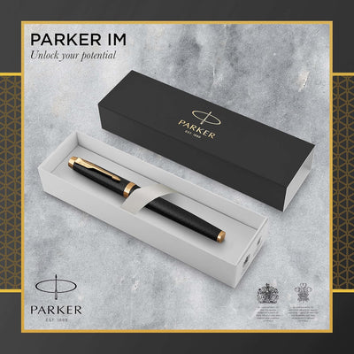 Parker IM Tintenroller | Premium Black | feine Spitze | Schwarz | Geschenkbox