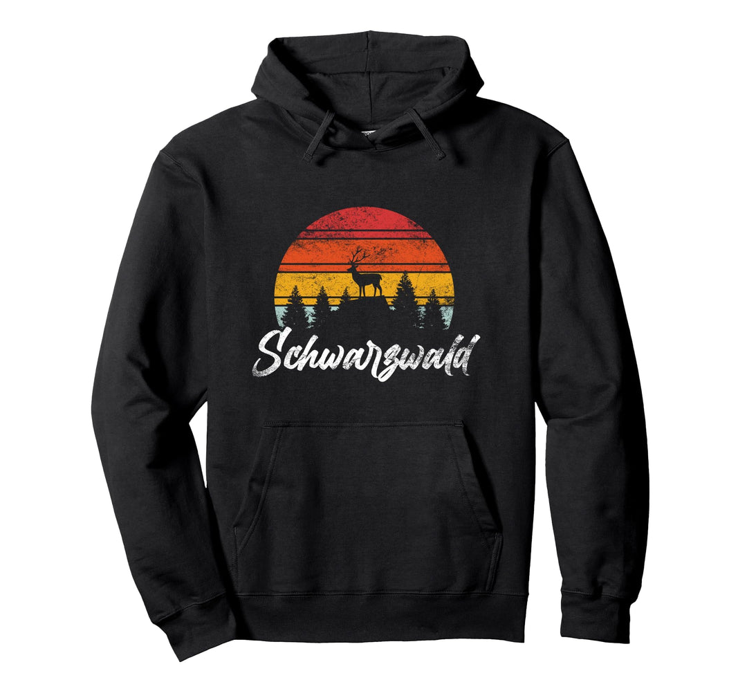 Schwarzwald Souvenir Hirsch Wandern Heimat Schwarzwälder Pullover Hoodie
