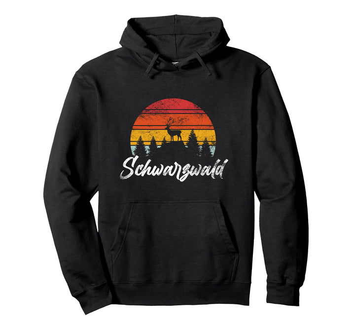 Schwarzwald Souvenir Hirsch Wandern Heimat Schwarzwälder Pullover Hoodie