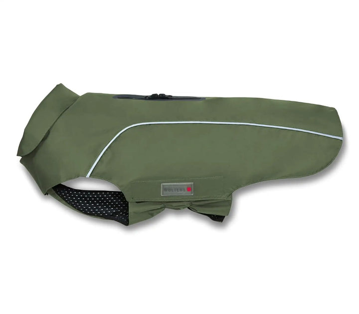 Wolters Regenjacke Easy Rain | Perfekter Schutz bei Regenwetter für Hunde | Farbe Moosgrün Gr. 26 (R