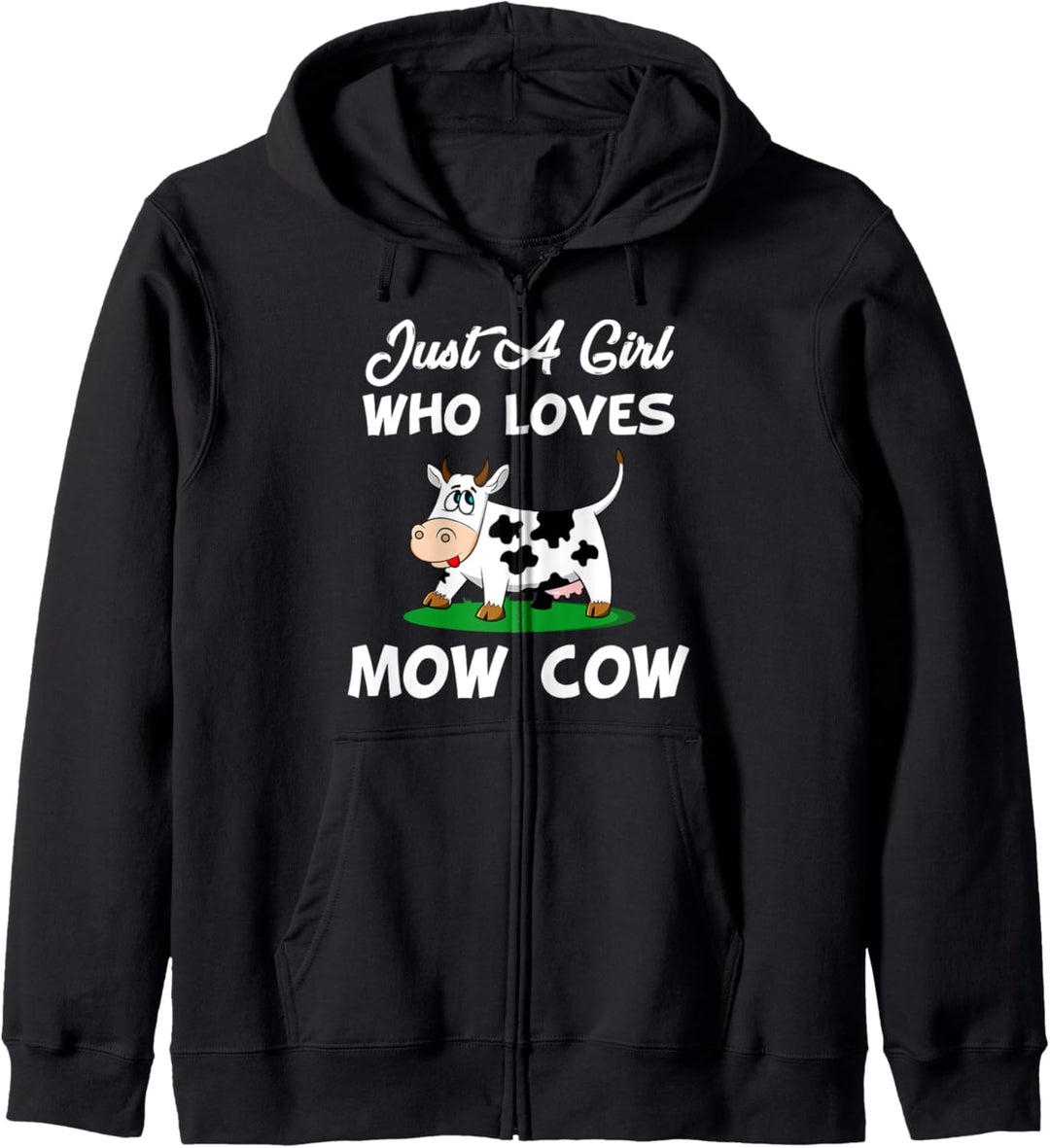 Cow Just A Girl Who Loves Cows Kapuzenjacke
