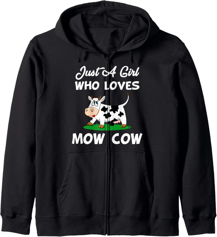 Cow Just A Girl Who Loves Cows Kapuzenjacke