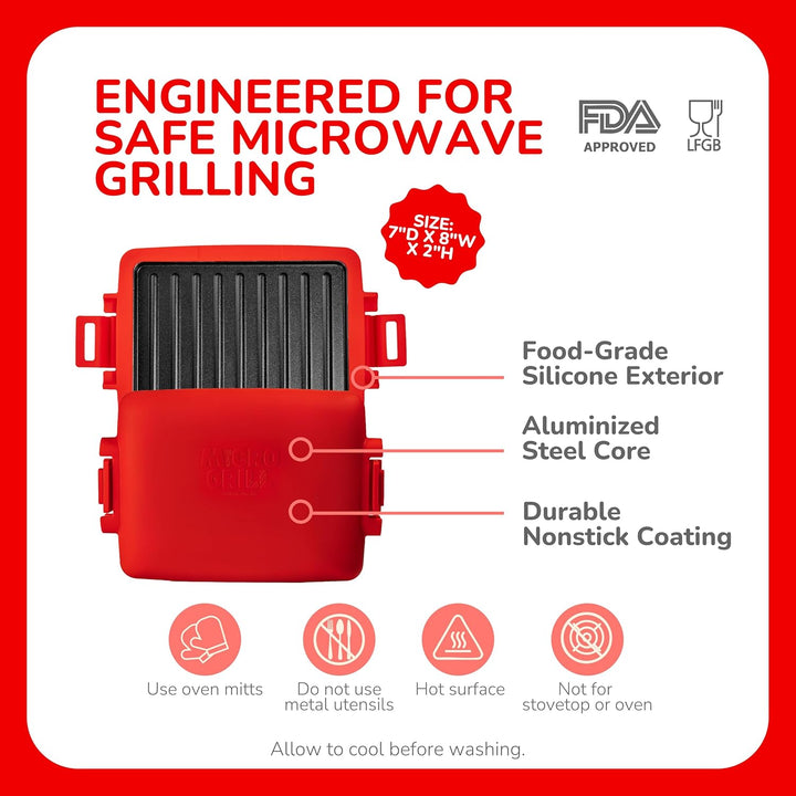 MAX™ Mikrowellen-Sandwichmaker, Mikrowellen-Grill, Toaster, Grilled-Cheese-Sandwichmaker in 3 Minute