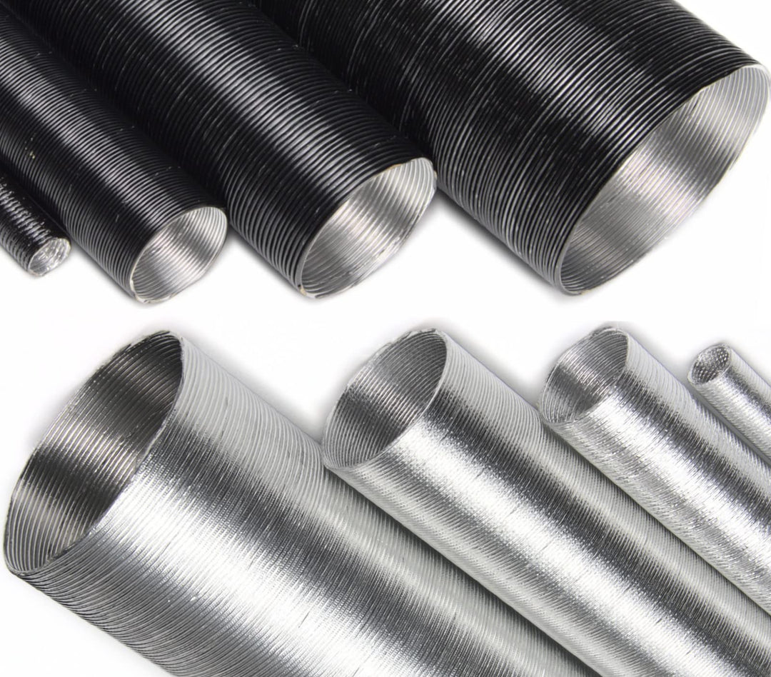 1 Stück | Alu Hitzeschutzrohr 1m ID-Ø 20mm alu-blank Hitzschutzschlauch | VIELE GRÖSSEN 10-100mm | S
