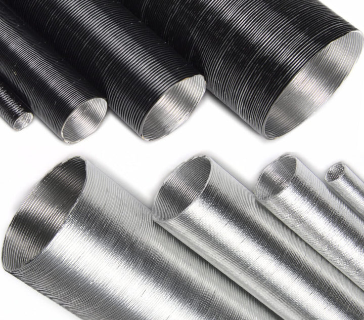 1 Stück | Alu Hitzeschutzrohr 1m ID-Ø 20mm alu-blank Hitzschutzschlauch | VIELE GRÖSSEN 10-100mm | S