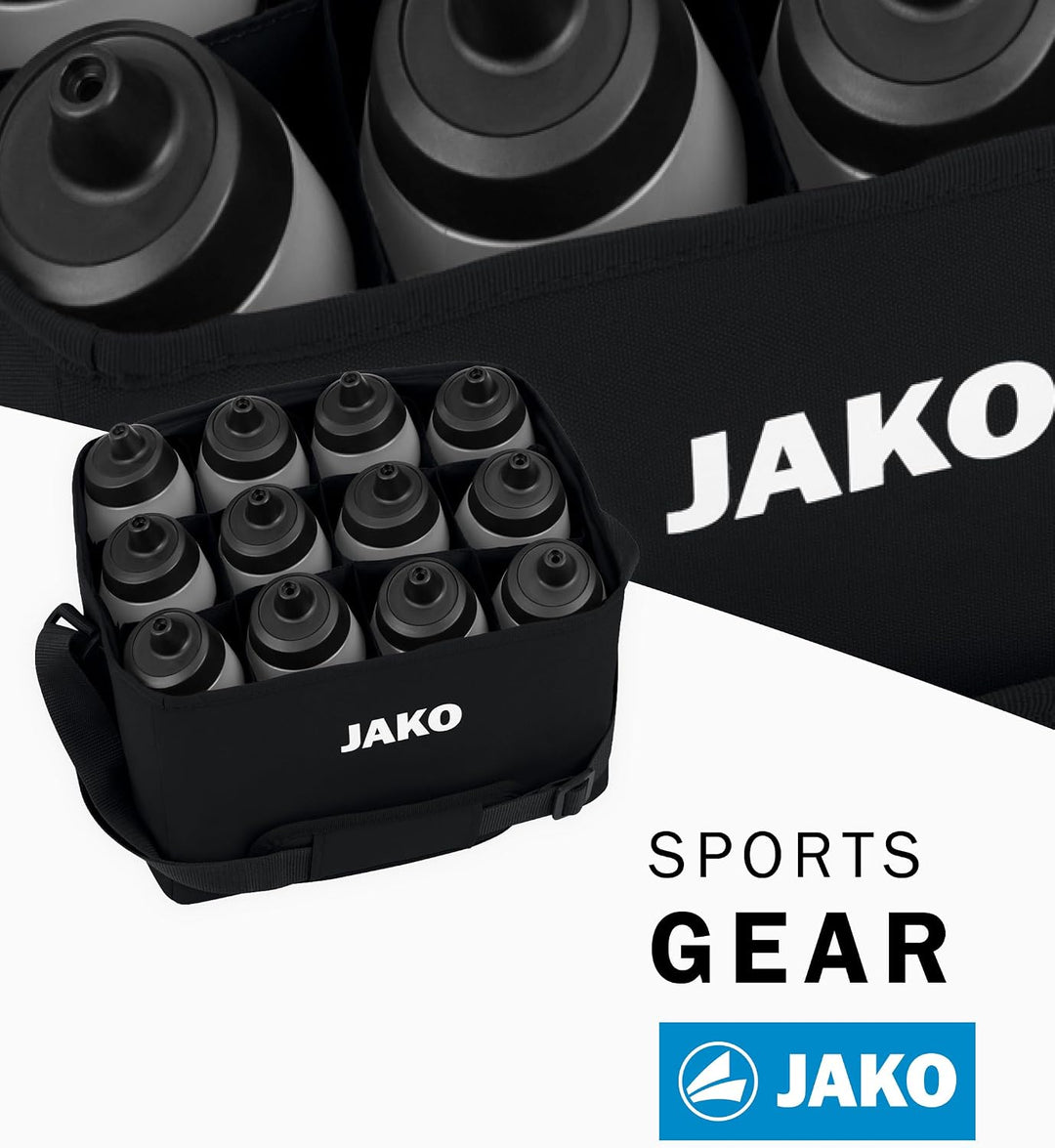 JAKO One Flaschenträger für 12 Flaschen 32x24x21 cm – Praktisches Trainingszubehör aus recyceltem Po