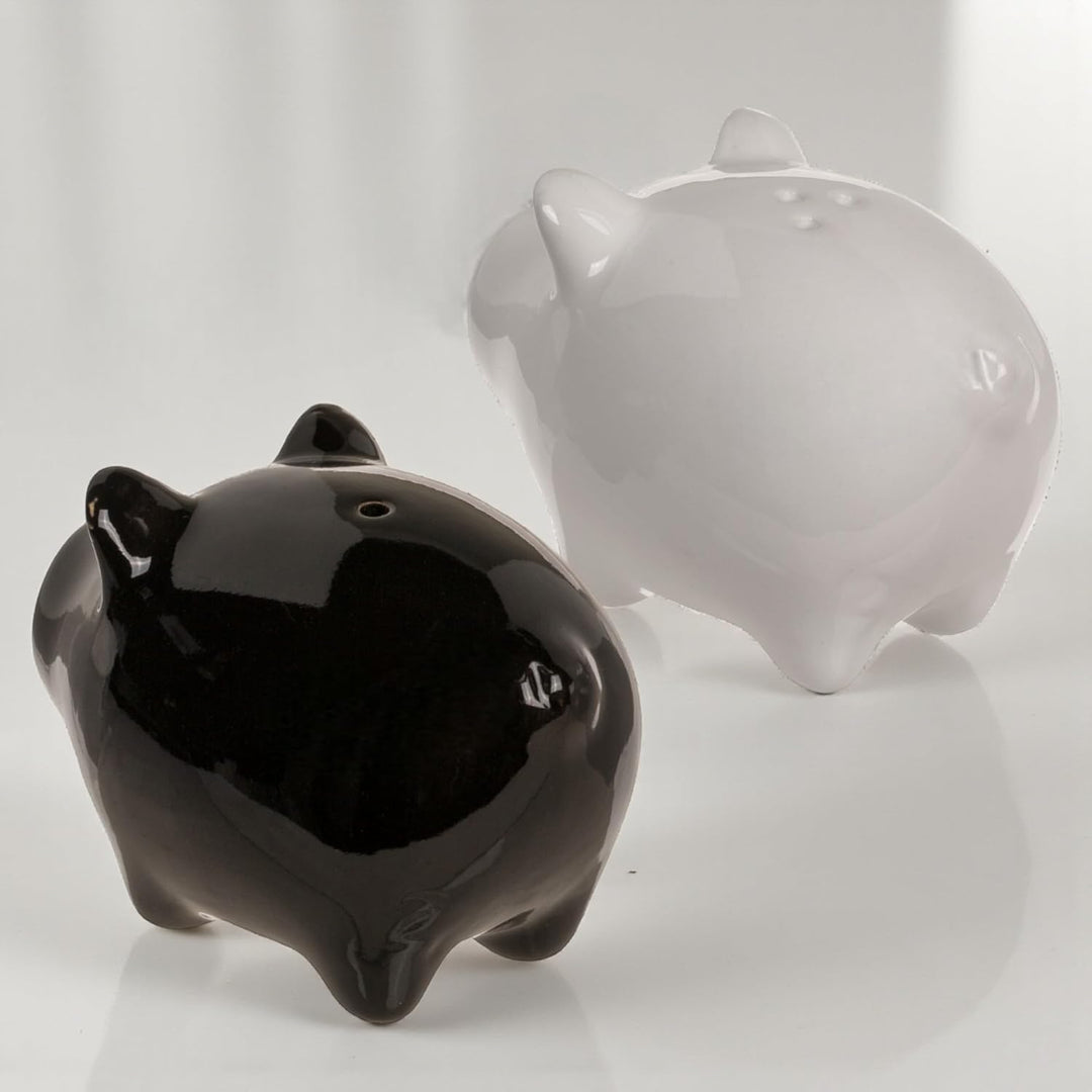 MIJOMA Salz- & Pfefferstreuer Set - Stilvolles Porzellandesign, Lebensmittelecht, Einfach zu Befülle