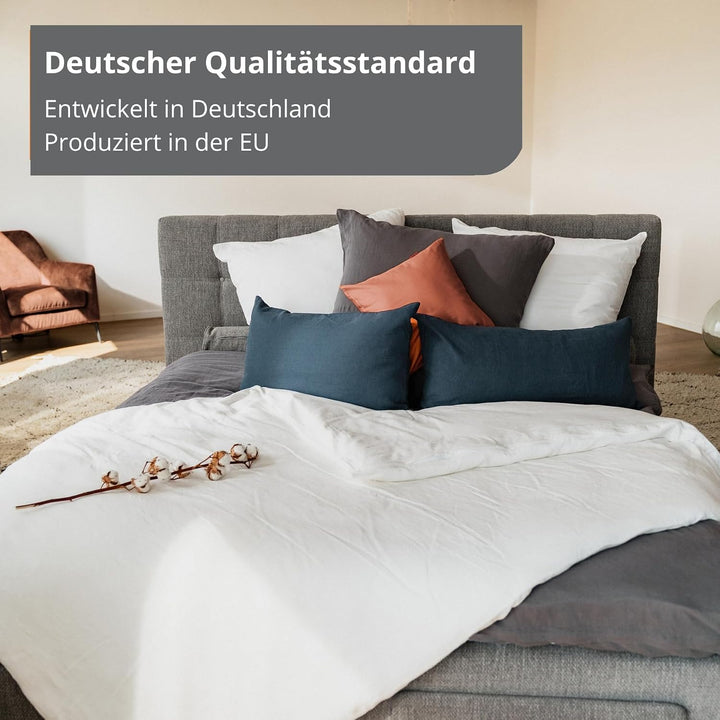 liebling Cord Lesekissen für Bett und Sofa, Bücherkissen, Lesehilfe, 40x25 cm, Leseknochen, Serie Ve