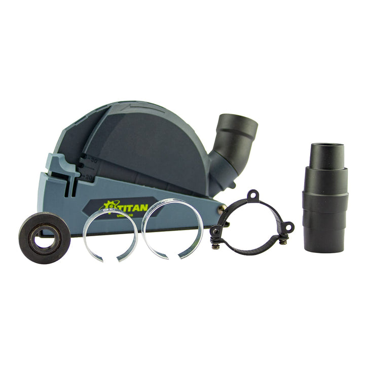 Titan Absaughaube USSN118 Staubschutz zum Trennschleifen für Winkelschleifer 115/125 mm universell e