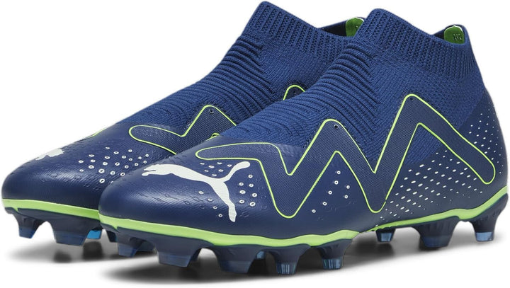 PUMA Herren Future Match+ Ll Fg/Ag Fussballschuh, 43 EU Persisches Blau Puma Wei&#xDF; Pro Gr&#xFC;n