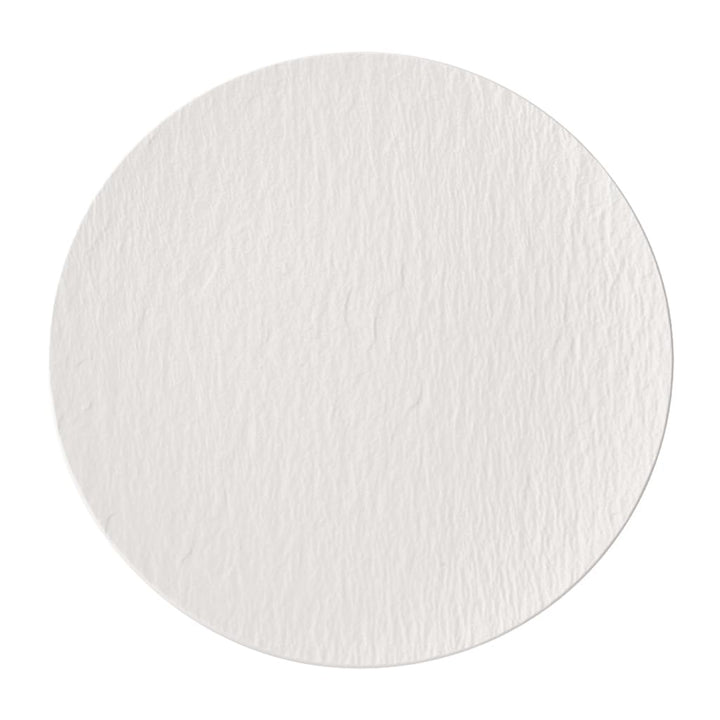 Villeroy und Boch Manufacture Rock Blanc Gourmetteller, 31,7 cm, Premium Porzellan, Weiss
