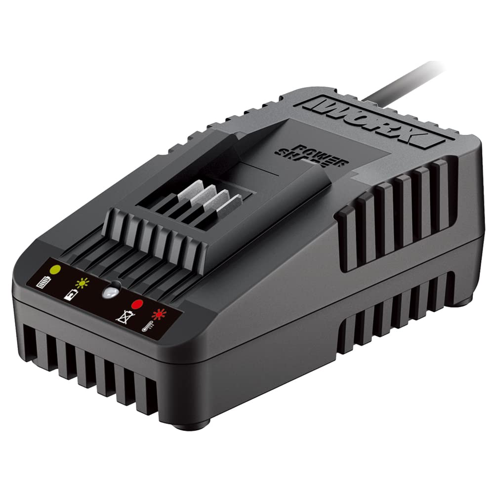 Worx WA3880 lithium, Akku Ladestation für Powershare Akkus – Akku Schnell-Ladegerät Universal für 20