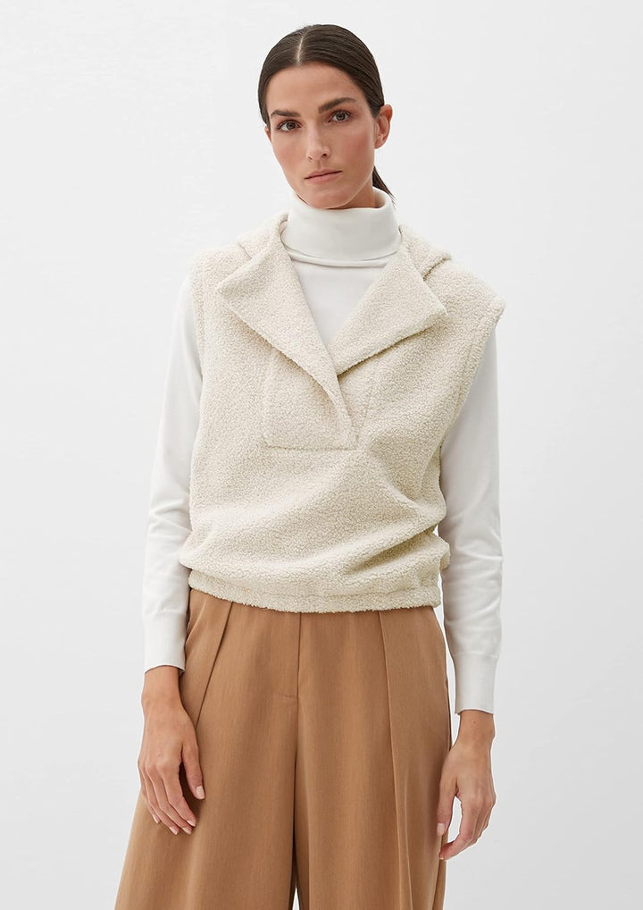 s.Oliver Damen Sweatshirt ärmellos, 40 Beige